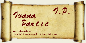 Ivana Parlić vizit kartica